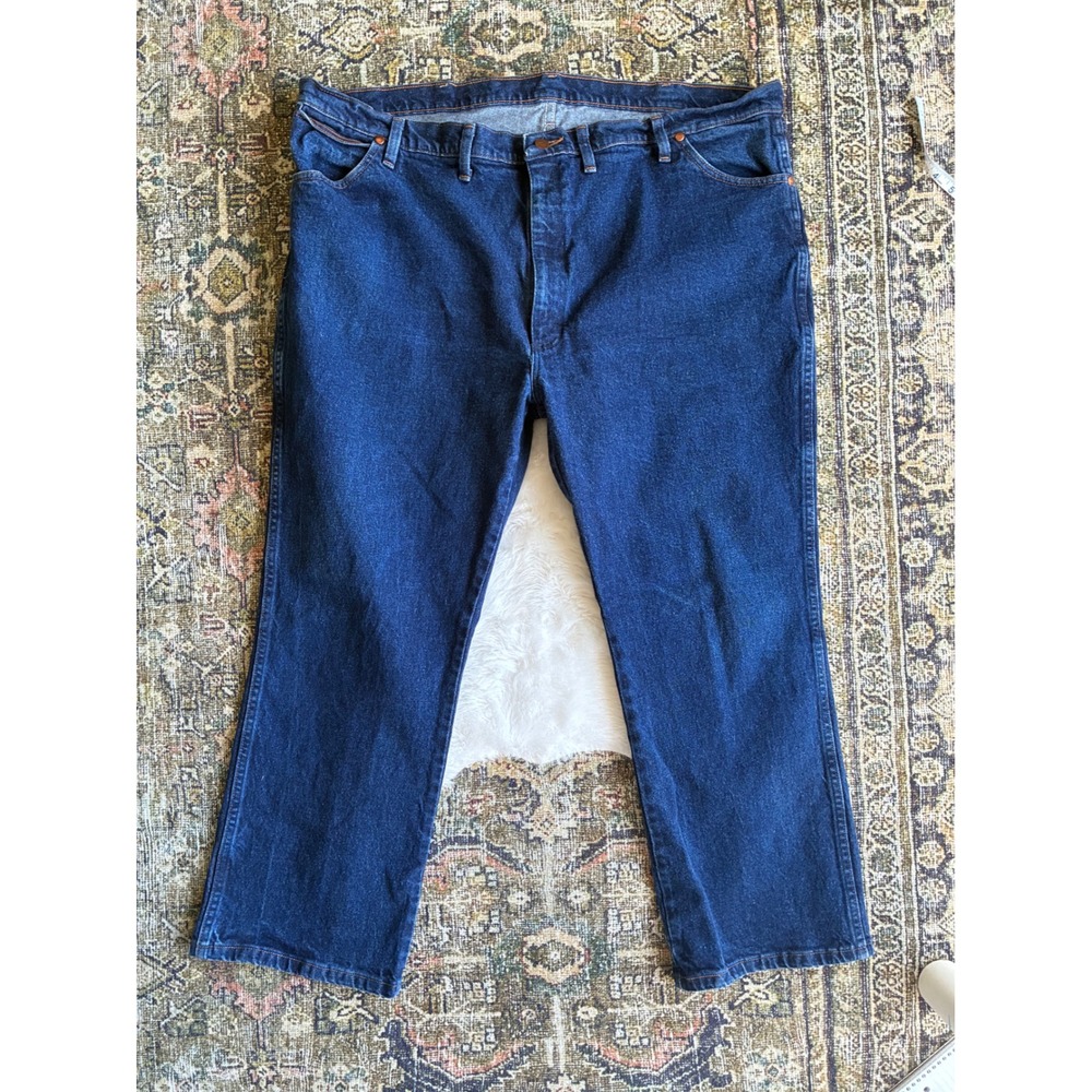 VTG Wrangler Y2K Cowboy Cut Western Dark Bootcut Denim Jeans 46x30 947STR